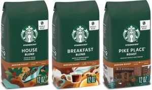bolsa de cafe starbucks con granos tostados