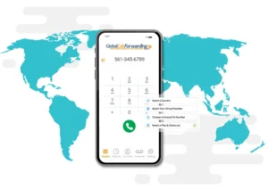 cliente llamando desde smartphone con mapa chile