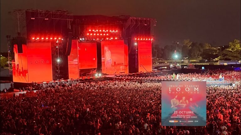 concierto imagine dragons multitudes emocionadas chile