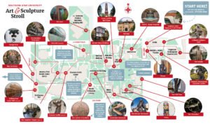 mapa de comunas con iconos de tribunales