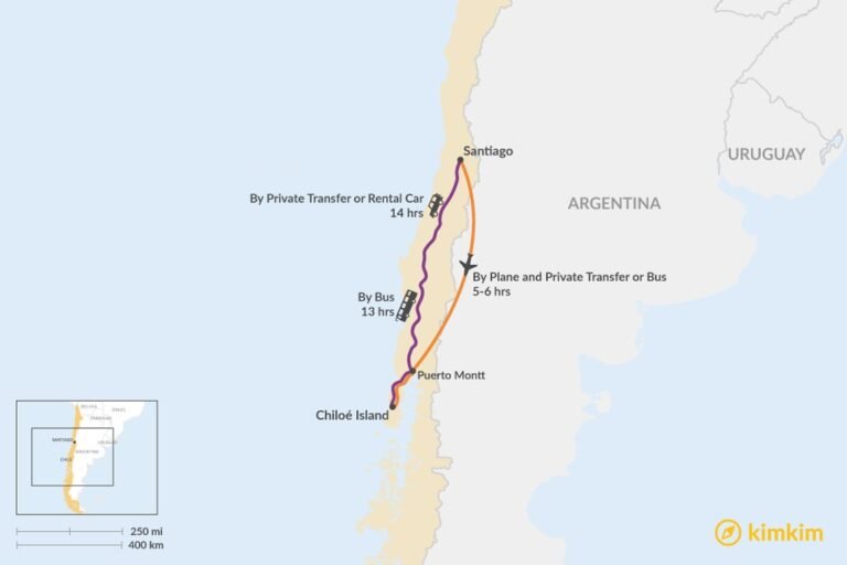 mapa ruta carretera santiago a chillan