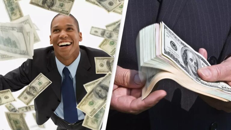persona cobrando dinero en banco chile