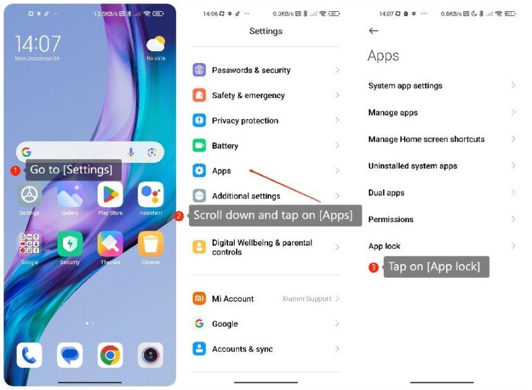 persona configurando bloqueo de aplicacion movil