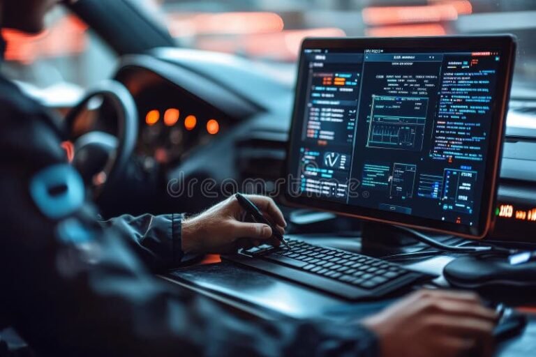 persona programando en computadora portatil moderna