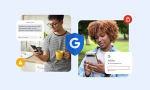 persona usando smartphone para recuperar contrasena