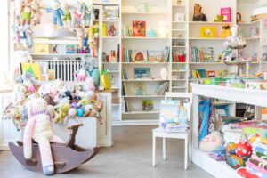 zapatos infantiles coloridos tienda juguetes